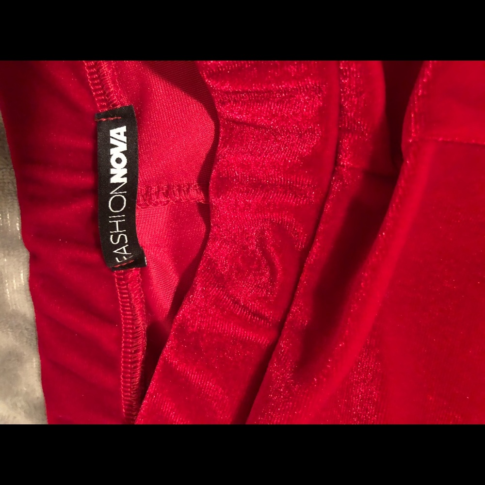 2 set red velvet outfit